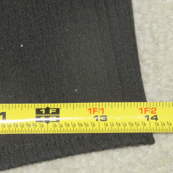 Silence + Noise XS Black Ribbed Sleeveless Scoop Neck Bodycon Midi Dress w/Slit - Picture 5 of 15